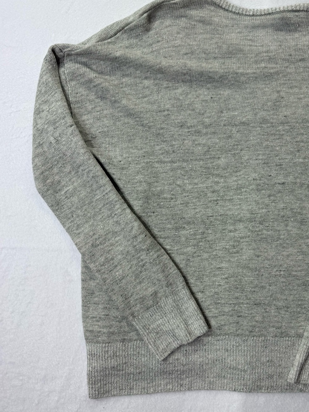 Eileen Fisher Women’s M Gray 100% Organic Linen Relaxed Pullover Sweater - Picture 10 of 10